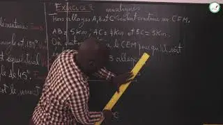 Exercices - Cinquième - Maths : Les triangles / M. Gueye