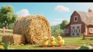 Ducklings in the Farmyard Haystack 🦆🌾 | Nursery Rhymes & Kids Songs