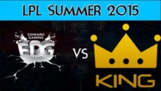 EDG vs KG - LPL SUMMER 2015 - W1D2 | Bo2