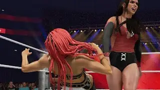 WWE 2K25 LJ takes out B-Fab & Lauren Li - Smackdown