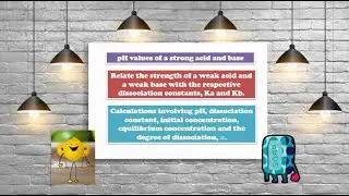 Calculation pH & pOH for strong acid & base | The strength of Ka & Kb | Calculation Ka & Kb