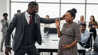Unaware His Pregnant Wife Was A Secret Trillionaire Who Owns The Company, He Slapped Her In Front..