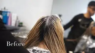 DUSTY LAVENDER BALAYAGE