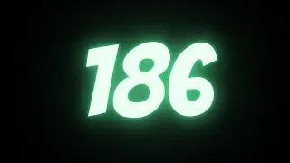 [03:06] 186 Seconds Countdown with Every Second Beeps | 186s Timer Alarm Loud Noise When Ends 1080p