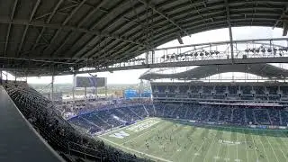 Winnipeg blue bombers warmup live from banjo ball at ig field