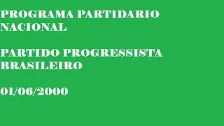 Programa Partidario do PPB (01/06/2000)