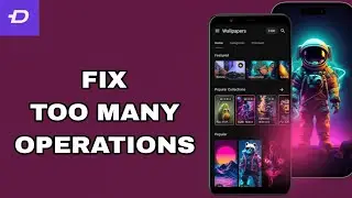 How To Fix And Solve Too Many Operations On Zedge App | Easy Fix