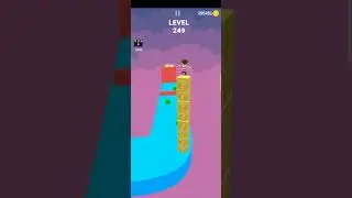 Cube stacker surfer 3d best Android and iOS gameplay level 249