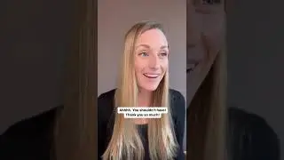 How to say thank you for the gift in English