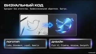 Этот ИИ создаёт логотипы. Нейросеть сделала мне брендбук за 34 секунды. Визуальный стиль.