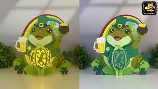 How To Make Paper Cut Lantern Patrick's Day Frog