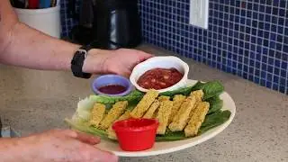How to make oil free chick pea fries