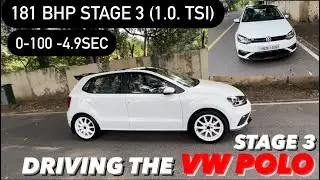 181 BHP , STAGE 3 POLO 1.0 TSI..0-150KM/H TEST, DRIVING EXPERIENCE 🔥
