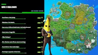 All week 2 challenges Fortnite Season 4 Chapter 2