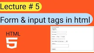 How to create form in html || web development tutorial # 5