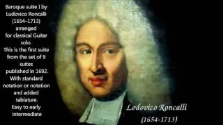 Guitar Baroque Suite I Roncalli