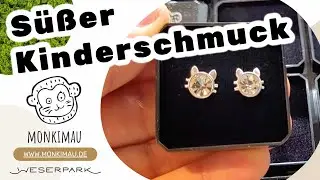 Kinderschmuck Weserpark Monkimau - Ohrringe, Ohrstecker und Halsketten aus 925 Silber f&uuml;r M&auml;dchen
