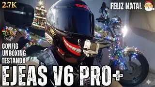 INTERCOMUNICADOR EJEAS V6 PRO + &Eacute; BOM ? UNBOXING - CONFIGURA&Ccedil;&Otilde;ES E TESTE @EdinhoMotovlog CBX 250 😍🚀