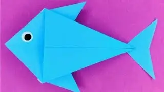 Paper fish making video. Paper craft.
