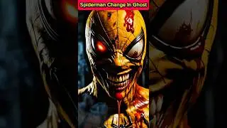 Spiderman Changes into Ghost #spiderman #shorts #ghostai