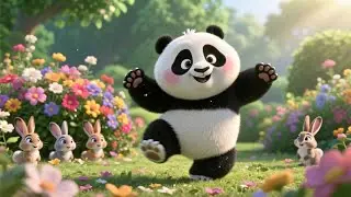 Baby Panda Morning Dance | Cute Panda Song for Kids | Nursery Rhymes & Songs for Children