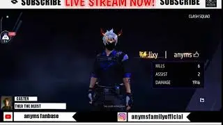 LIVE STREAM 🔴 Free Fire Clash Squad Fun Match By Anyms OFFICIAL.