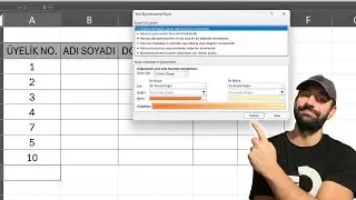 Excel'de veri girişi oldukça otomatik sınır çizgisi oluşturmak