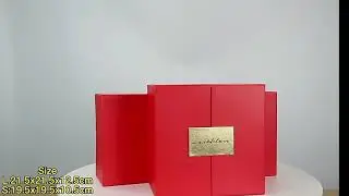 Индивидуальный дизайн двухдверной подарочной коробки с магнитом