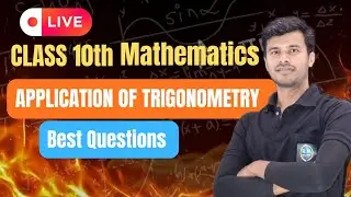 Application of Trigonometry  Height and Distance  #class10th  #cbse important questions