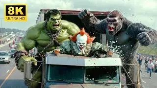 King Kong And Hulk vs. Pennywise: This Time The Horror Movie Begins in The City