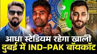 Live India Vs Pakistan boycott in Dubai|50% tickets unsold| Indian YouTubers covering Pakistan match