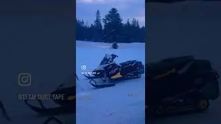 Early bird gets the worm!..Heading out for a long haul. #snow #snowmobile #winter #skidoo #michigan