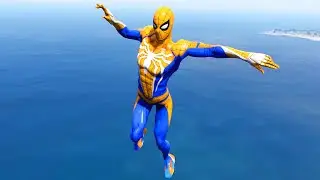 GTA 5 Ragdolls SpiderMan Motorcycle Jumps/Falls (Euphoria Physics/Compilation) Ep.5