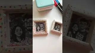 DIY photo frame gift idea🎁😍 #giftideas #gift #diycrafts #diygift #diy #shorts #viralart #viral #art