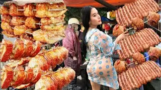 Two Sisters Sell GRILLED PORK BELLY on the Street &ndash; Always PACKED