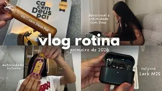 VLOG REAL | Como faço meu devocional, unboxing Lark M2S, autocuidado noturno, dona de casa, rotina