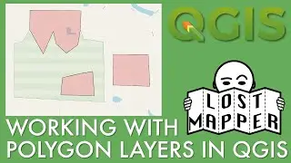 Работа с полигональными слоями в QGIS