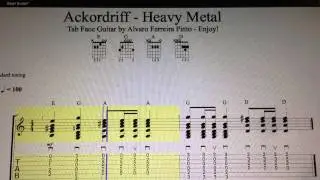 I Wanna Rock! Heavy Metal Riff   T  S    Tab Face Guitar by Alvaro Ferreira Pinto   Enjoy!