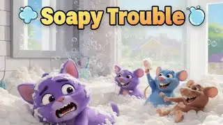 1. Soapy Trouble! The Slippery Bathroom Disaster 🧼🐱