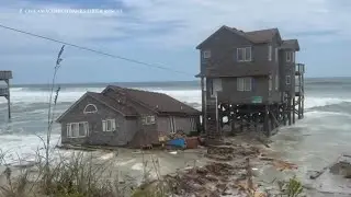 Outer Banks house in Rodanthe marks the 9th to collapse into the ocean
