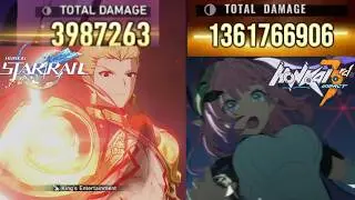 I put HONKAI STAR RAIL's Total Damage graph in HONKAI IMPACT 3RD 💀