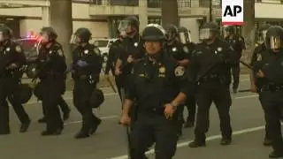 Protests Outside Trump Speech in San Jose