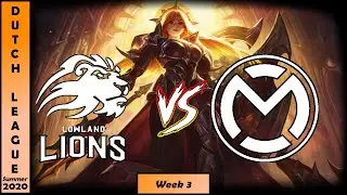LowLandLions vs mCon Rotterdam Highlights | Dutch League 2020 Summer Week 3