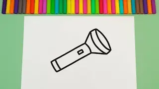 Easy drawing TORCH💡