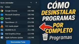 Como Desinstalar Cualquier Programa con Geek Uninstaller ❌ Elimina Software y Limpia tu PC ✅