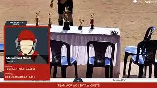 Live Cricket Match | Team Ubtan vs Team ACV | 26-Nov-22 08:29 AM 10 overs | WOW Premier League | Cri