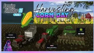 FS23 Harvesting CORN🌽 day | Farming Simulator 23 | Gameplay Walkthrough | iChristine | Mobile
