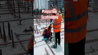 How to prepare a scaffolding #shorts #scaffolding #erection #works #civil #project #activity