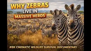 Why Zebras Live in Massive Herds  8K Cinematic Wi