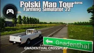 Gnadenthal Crossplay- Polski Map Tour- 4K-  konsole- Farming Simulator 22/PS5